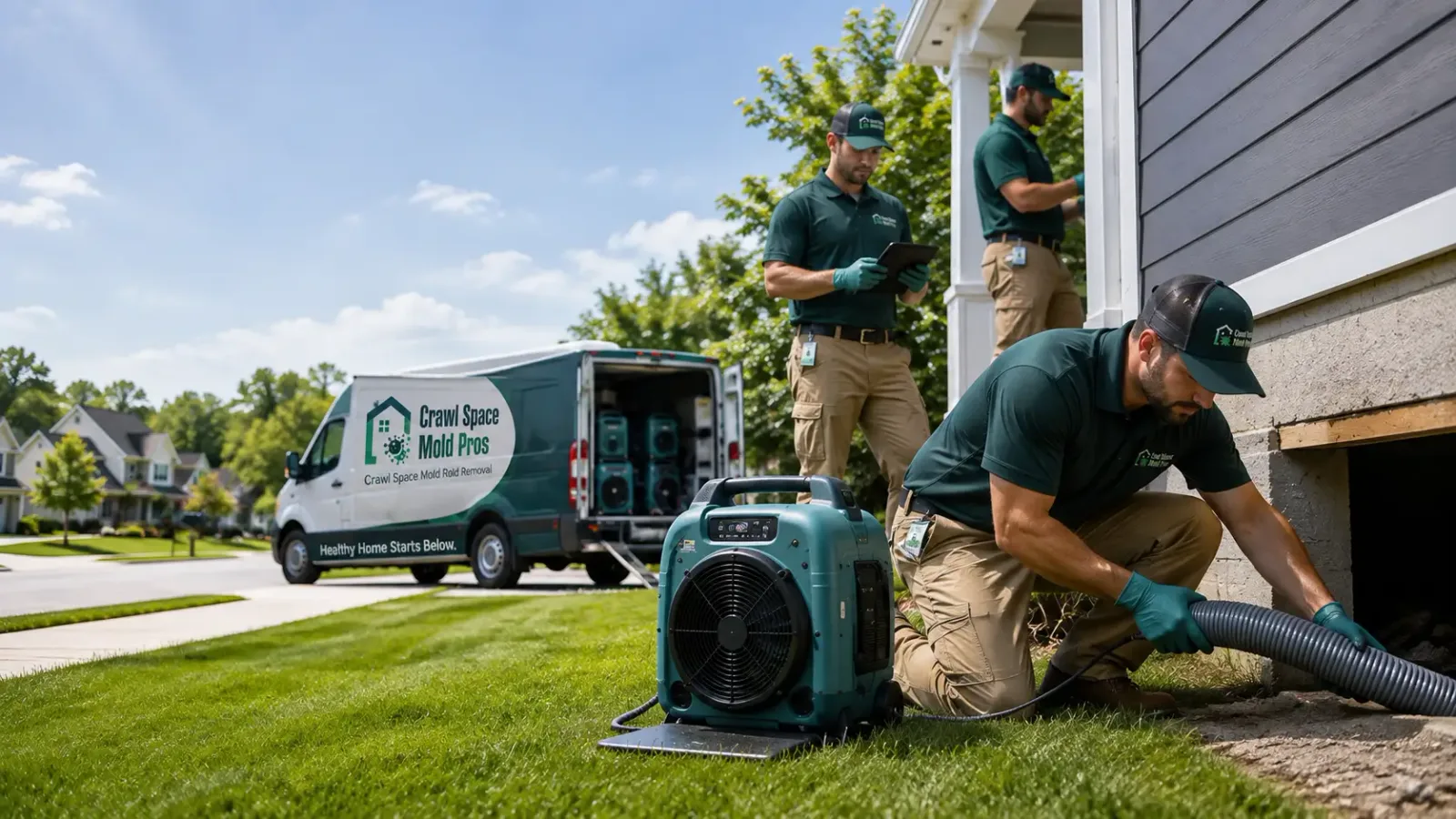 Crawl Space Mold Removal in Volga, IA